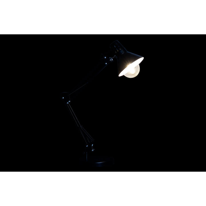 DKD Home Decor Tischlampe aus schwarzem Metall mit verstellbarem Arm - homely Family Shop