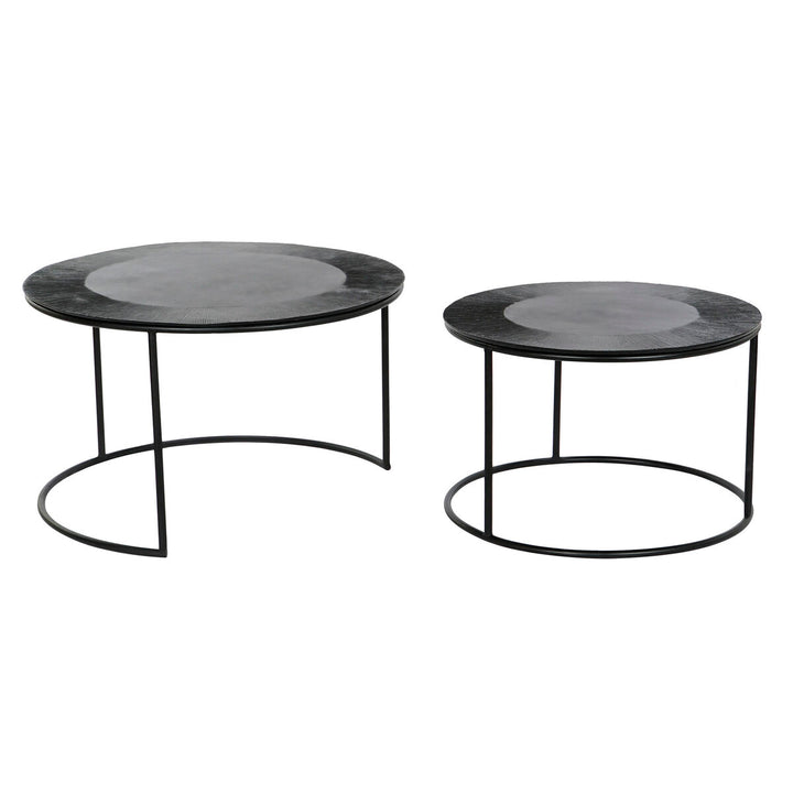 Schwarzes Metall Aluminium Tisch Set von DKD Home - homely Family Shop