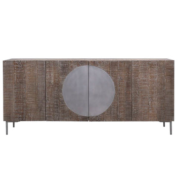 DKD Home Decor Anrichte mit dunklem Holz und Metallakzent - Homely Family Shop