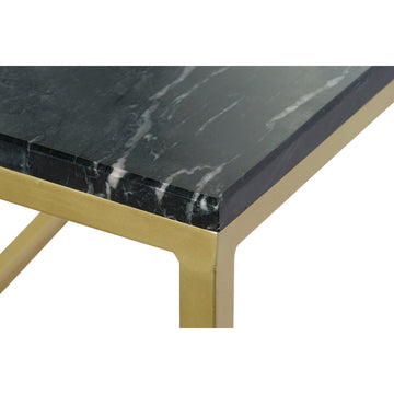 Detailaufnahme: Schwarzer Marmortisch mit goldenen Beinen - homely Family Shop