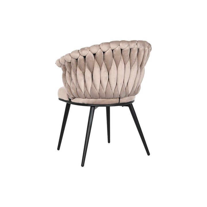 Beiger Stuhl mit schwarzem Gestell von DKD Home Decor - homely Family Shop