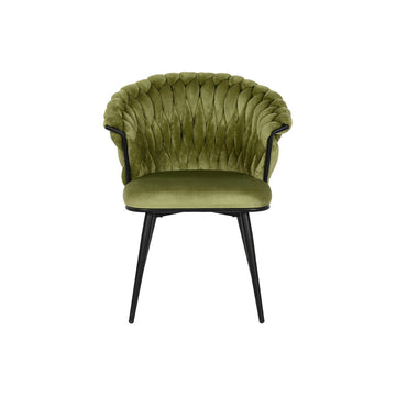 Grüner Samt Stuhl mit Metall Beinen - DKD Home Decor - homely Family Shop