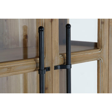 DKD Home Decor Displayständer aus Kristall und Tanne mit Metallgriffen - homely Family Shop