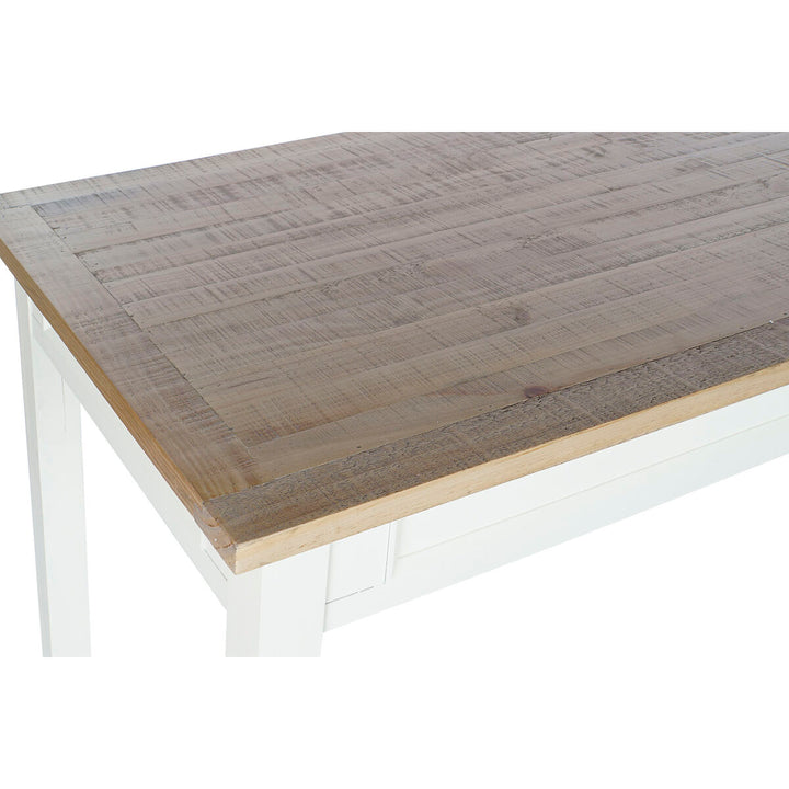 Detailansicht Esstisch aus Paulownia-Holz in Braun und Beige - homely Family Shop
