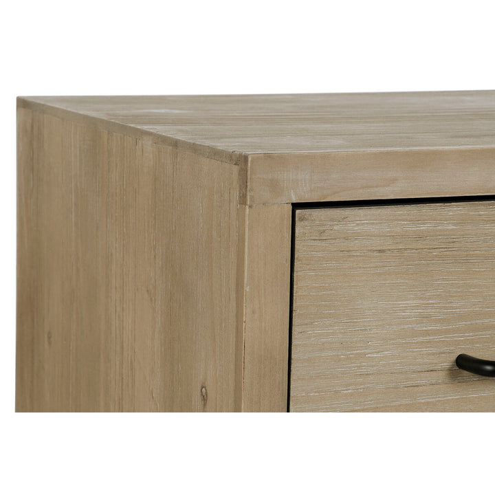 Detail Anrichte aus Holz mit schwarzem Metallgriff - Homely Family Shop