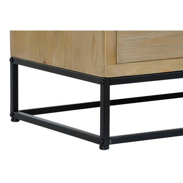 DKD Anrichte Detail: Holz, schwarzes Metallgestell - homely Family Shop