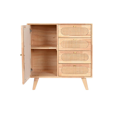 DKD Home Anrichte aus Kautschukholz mit Metall und Rattan - homely Family Shop