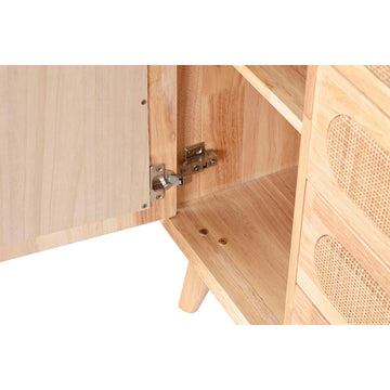 Anrichte aus Kautschukholz mit Metall Details und Ablage - homely Family Shop