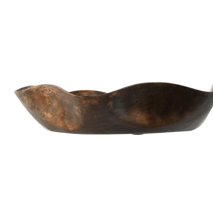 Bronze Tischdekoration mit Gold und Antik-Finish. Einzigartige Schale für Ihr Zuhause.