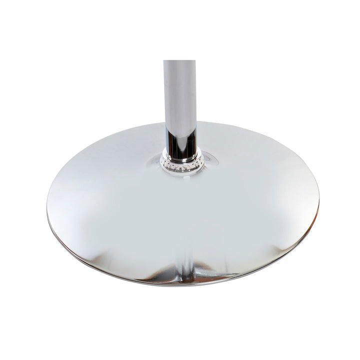 Detailaufnahme der Chrombasis des Hockers DKD Home Decor - homely Family Shop