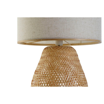 DKD Home Decor Tischlampe mit Bambus Basis und Lampenschirm - homely Family Shop