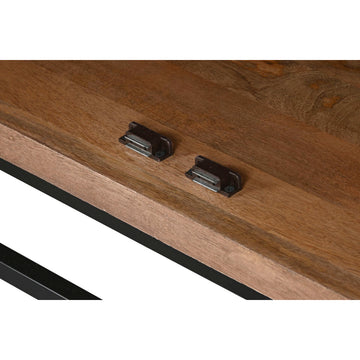 Detailaufnahme Anrichte Mango-Holz mit Kristall von DKD Home Decor - homely Family Shop
