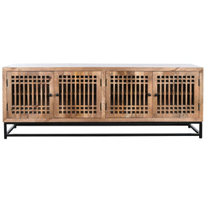 DKD Home Decor Anrichte aus Mango-Holz mit Kristall-Design - homely Family Shop