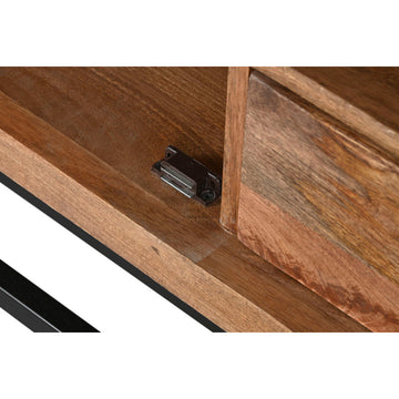 Detailansicht: Mango-Holz Anrichte mit Kristall Akzenten - Homely Family Shop