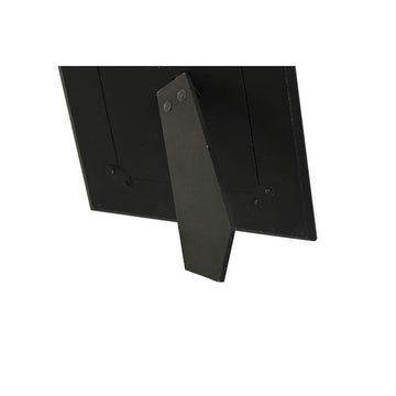 Rückansicht Fotorahmen mit schwarzem Ständer. Marmor Optik für Zuhause.