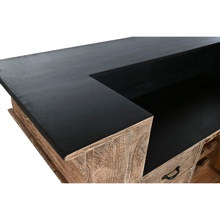 Detailaufnahme der ESPRIT Barmöbel in Braun und Schwarz mit Holz - homely Family Shop