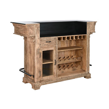 Brauner Home ESPRIT Barschrank mit Flaschen- und Gläserregalen - homely Family Shop
