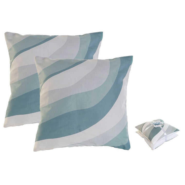 Home ESPRIT Kissen-Set mit Wellenmuster in Blau und Weiß. Dekorative Kissen.