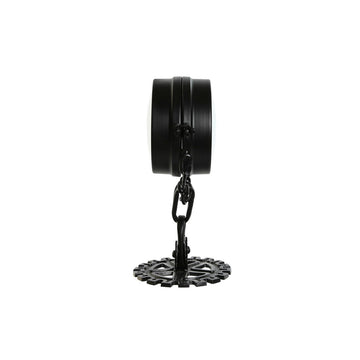 Schwarze Esprit Home Uhr mit Metall, Kristall Details und Zahnrad Basis.