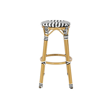 Zweifarbiger Hocker Home ESPRIT mit Rattan-Sitz - Homely Family Shop