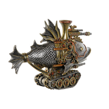 ESPRIT Home Deko-Figur Fisch mit Tank, grau und bunt - homely Family Shop