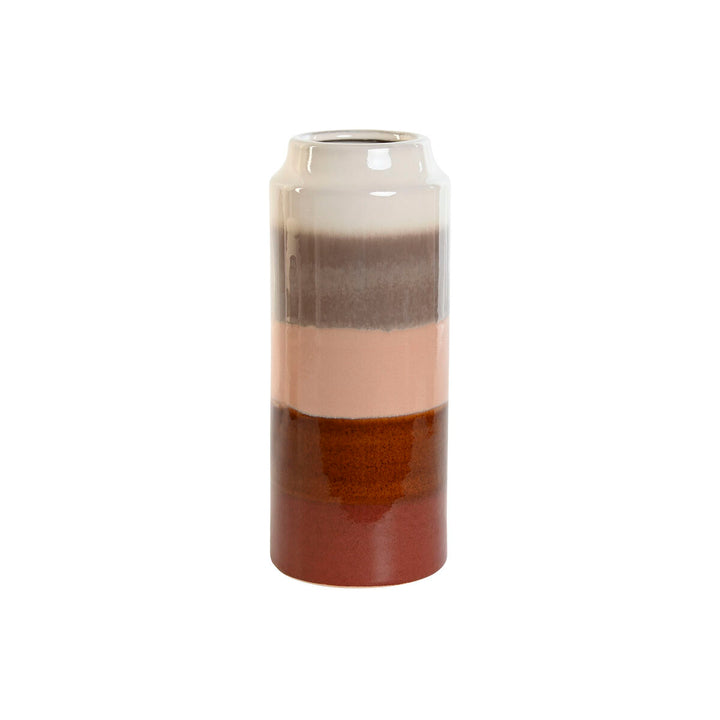 Bunte ESPRIT Vase aus Steingut. Home Deko mit farbigen Bändern.