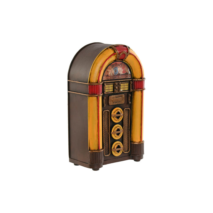 Vintage Home Deko-Figur im Jukebox-Stil, gelb braun mit Retro Design.