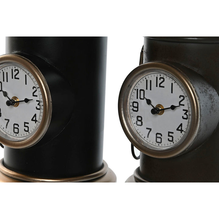 Bordur Home ESPRIT Uhren aus Metall, bunt. Runde Form mit gut lesbarem Ziffernblatt.