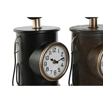 Bordur Home ESPRIT Tischuhr, buntes Metall Design mit vintage Zifferblatt.