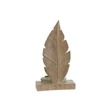 Esprit Home Deko-Figur im Scandi-Stil: Weißes Blatt auf grünem Sockel.