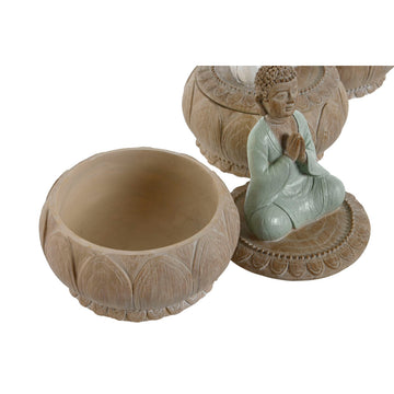 Orientalische Deko-Figur Home Set, Buddha Statue und Lotus Design.