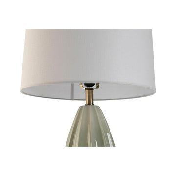 Weiße ESPRIT Tischlampe mit grünem Steingut - Homely Family Shop