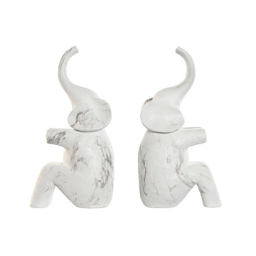 Zwei ESPRIT Home Elefanten Buchstützen aus Harz mit Marmormuster - homely Family Shop