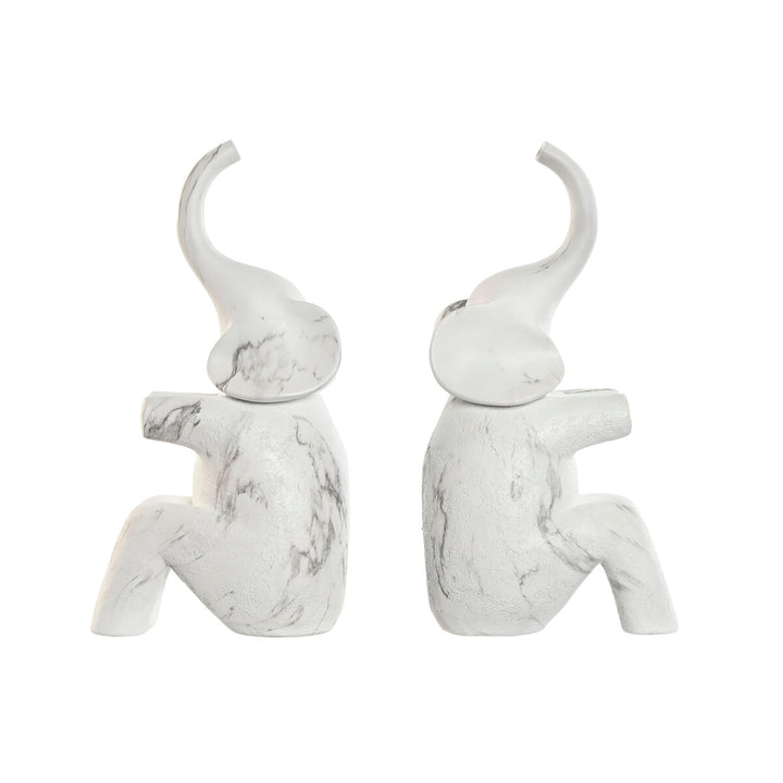 Zwei ESPRIT Home Elefanten Buchstützen aus Harz mit Marmormuster - homely Family Shop