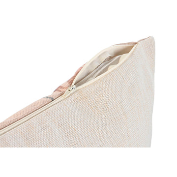 Nahaufnahme: Beige Esprit Home Kissen mit Reißverschluss Detail und Cottage Stil.