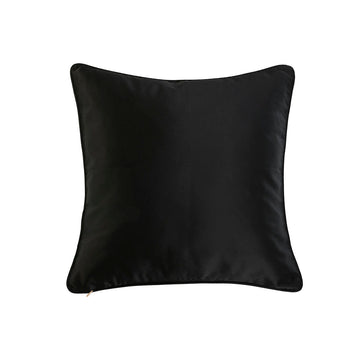Schwarzes Home ESPRIT Kissen mit Gold Akzenten und einer Größe von 45x45 cm.
