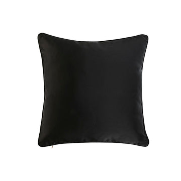 Schwarzes Esprit Home Kissen, goldene Akzente, 45x45 cm. Dekokissen für Wohnambiente.