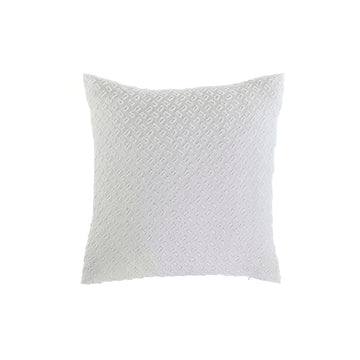Weißes ESPRIT Home Kissen, 45x45 cm, mit geometrischem Muster.