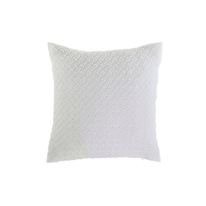 Weißes ESPRIT Home Kissen, 45x45 cm, mit geometrischem Muster.