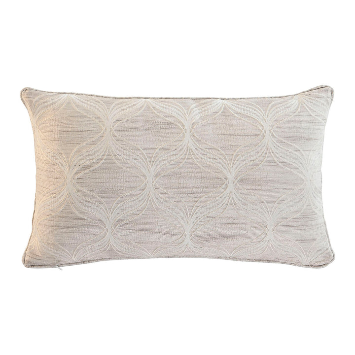 Beige Esprit Home Kissen mit geometrischem Muster, dekoratives Kissen.