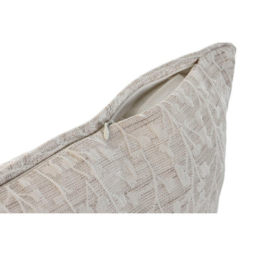 Beige Home ESPRIT Kissen mit geometrischem Muster und Reißverschluss.