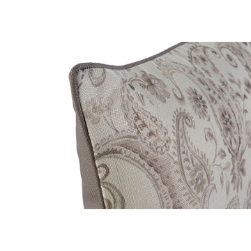 Gedrucktes Home Kissen mit Paisleymuster und Paspelierung.