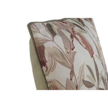 Nahaufnahme: Gedrucktes Esprit Home Kissen mit botanischem Blätter Design und Textur.