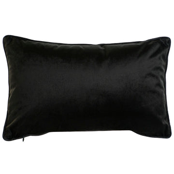 Schwarzes ESPRIT Home Kissen mit schickem Druck, 50x30cm. Dekokissen für Wohnambiente.