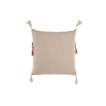 Terracotta Kissen von ESPRIT Home mit Quasten und Fransen Details.