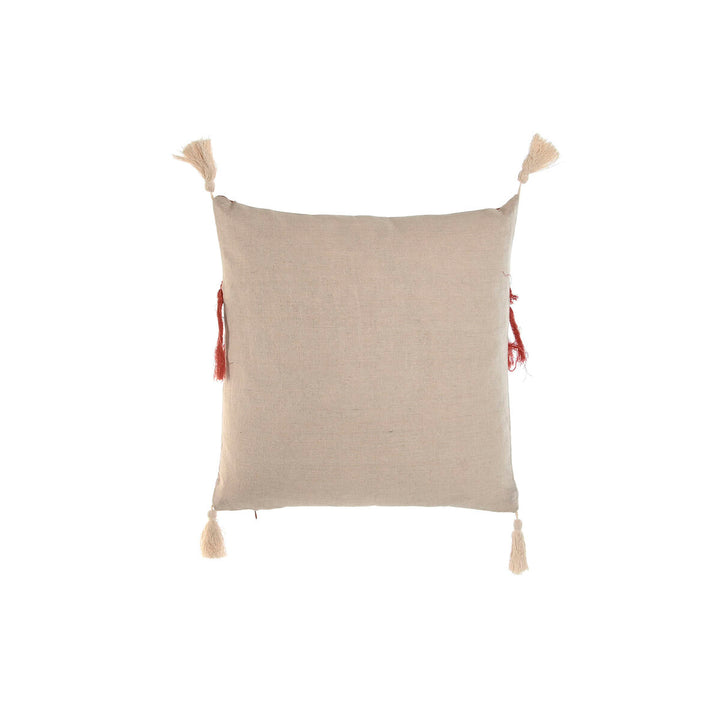 Terracotta Kissen von ESPRIT Home mit Quasten und Fransen Details.
