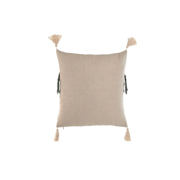 Beige Home ESPRIT Kissen mit Quasten und grünen Akzenten für Wohnzimmer.