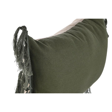 Grünes ESPRIT Home Kissen mit Quastenbesatz, 50 x 15 x 30 cm.