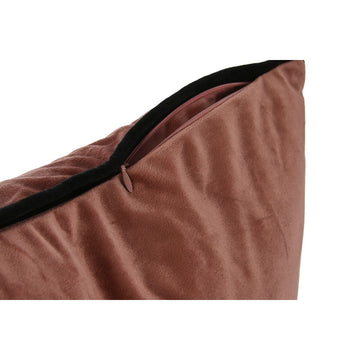 Nahaufnahme: Hellrosa Esprit Home Kissen mit Reißverschluss und weichem Stoff.