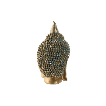 Goldener Buddha Kopf Deko-Figur im orientalischen Design mit feinen Details.